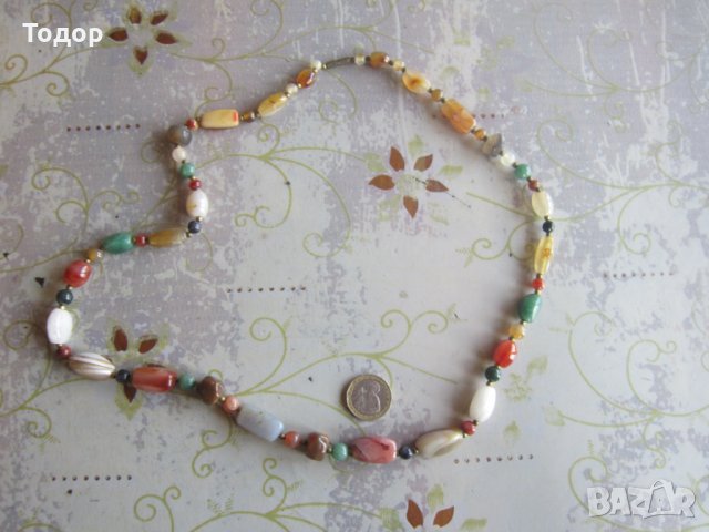 Уникален гердан колие с естествени камъни 3