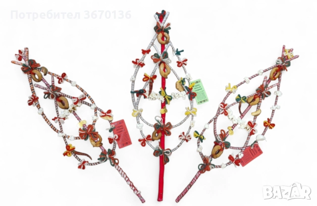 Български традиционни сурвачки – ръчна изработка 70см, снимка 2 - Декорация за дома - 52752100