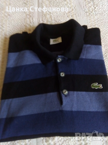 Мъжка вълнена блуза,, LACOSTE,,, снимка 2 - Тениски - 52430164