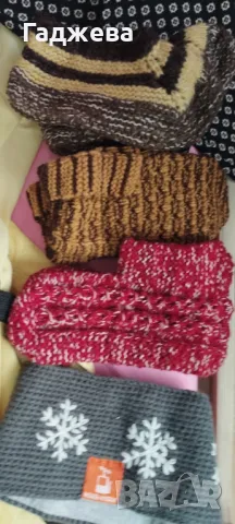 за дамите - шалове, терлици, плетени дрешки, шапки, снимка 8 - Други - 47648864