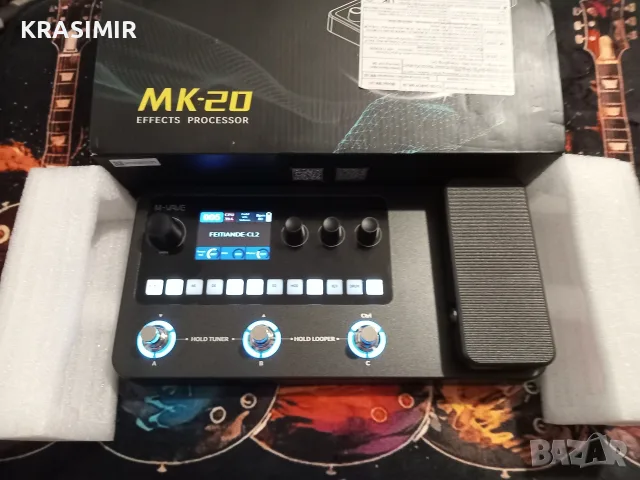Процесор за ел.китара M-VAVE- МК20. , снимка 4 - Китари - 55936813