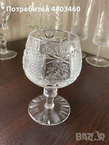 Кристални чаши Ръчна изработка (вино, вода, ликьор, шампанско), снимка 10 - Други ценни предмети - 52884302