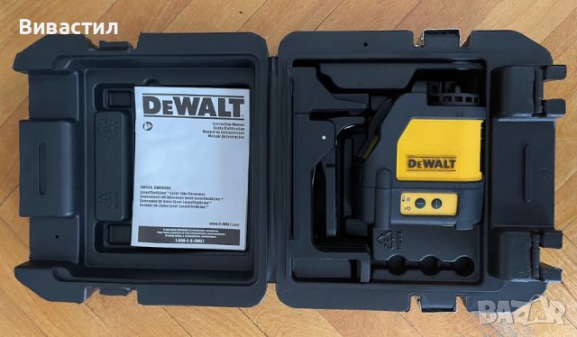 Нов Линеен лазерен нивелир зелен DeWALT DW088CG и червен DW088., снимка 6 - Други инструменти - 44277024