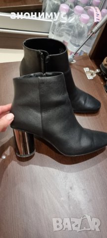 Боти Zara естествена кожа , снимка 3 - Дамски боти - 38411497