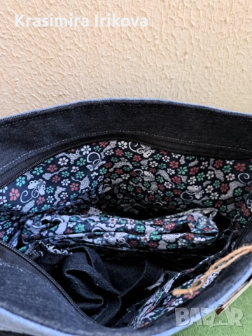 Дамска дънкова чанта, снимка 3 - Чанти - 52243780