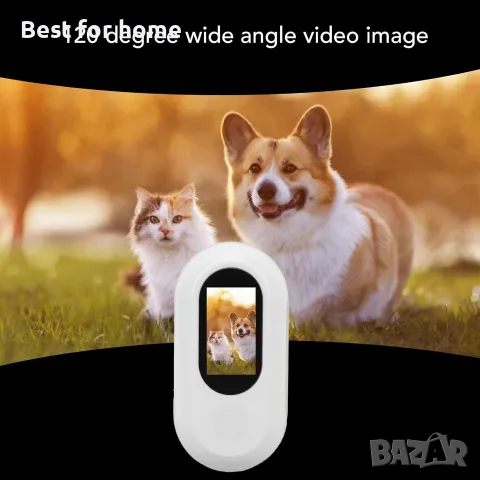 Камера Luocute за нашийник на домашен любимец – запис на видео и снимки в 1080P, 0,96-инчов екран, снимка 2 - IP камери - 56211600