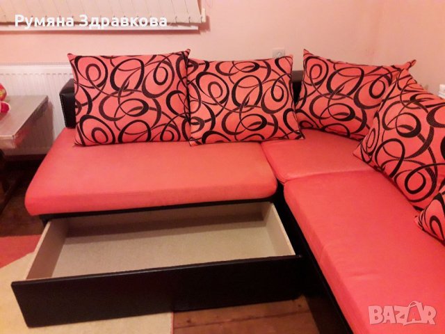 Разтегателен ъглов диван 280х190 , снимка 3 - Дивани и мека мебел - 31882366