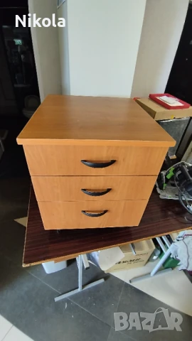 Шкафче на колела за бюро - контейнер с три чекмеджета 46,5/51,5/55, снимка 8 - Шкафове - 51099144