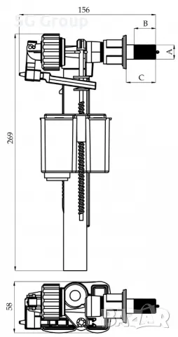 Пълнещо устройство за тоалетно казанче 3/8, снимка 4 - Други - 49332707