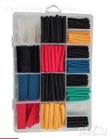 термошлаухки кутия комплект 16 размера шлаух изолация, снимка 2 - Аксесоари и консумативи - 31961114