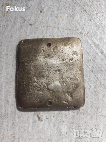 Малка нагръдна бронзова икона, снимка 3 - Антикварни и старинни предмети - 53333777