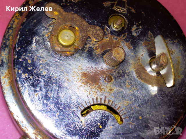 PRIM MADE IN CZECHOSLOVAKIA Стар МЕХАНИЧЕН КОЛЕКЦИОНЕРСКИ ЧЕХОСЛОВАШКИ БУДИЛНИК - ПРИМ 43685, снимка 8 - Антикварни и старинни предмети - 44549179