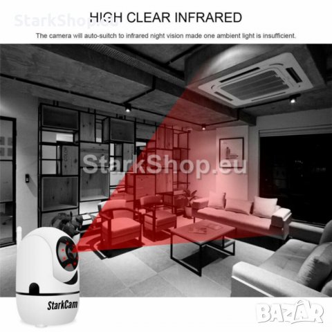  Безжична FullHD WiFi камера – RoboCam 360, снимка 3 - Камери - 30515551