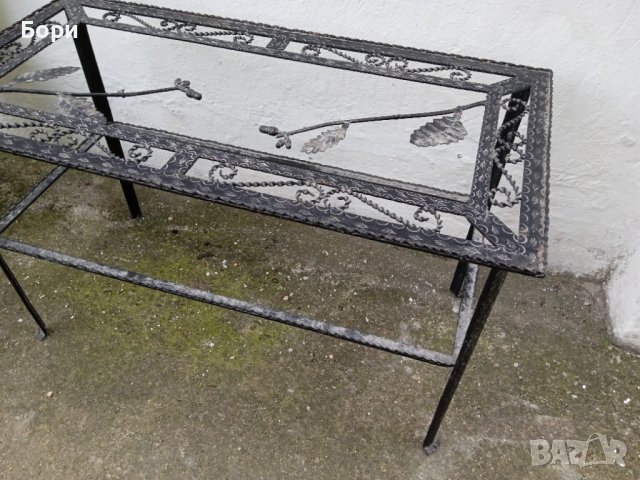 Маса от ковано желязо, снимка 14 - Градински мебели, декорация  - 38163775