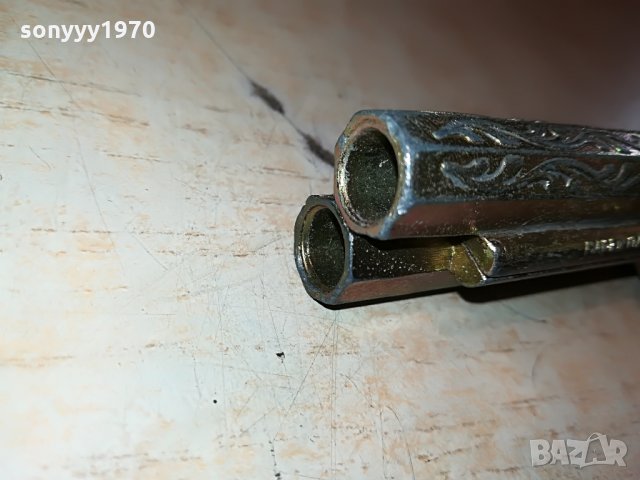 ретро пищак с две цеви-21х11см-метален 2408211220, снимка 9 - Антикварни и старинни предмети - 33906268