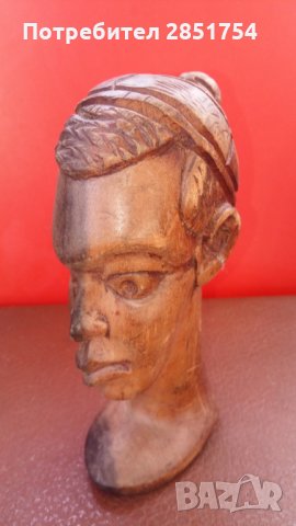 Стара африканска фигурка от махагоново дърво , снимка 4 - Антикварни и старинни предмети - 31553251