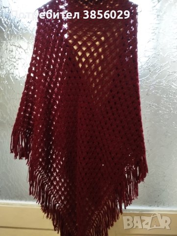шал плетен на една кука, снимка 2 - Шалове - 44310090