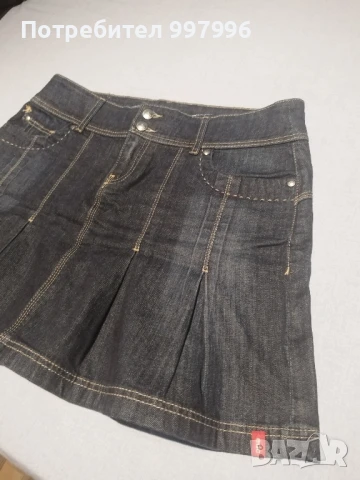 дънкова пола - ХЛ / 2ХЛ размер, снимка 2 - Поли - 50987680