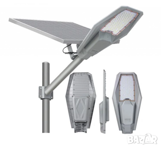 Соларна улична лампа с дистанционно управление – 200/300W, 6400K, снимка 6 - Други - 52098142