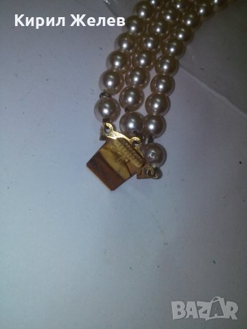 ПЕРЛЕН АРТ ДЕКО ГЕРДАН КОЛИЕ ПОЗЛАТА КАМЪНИ 6976, снимка 5 - Колиета, медальони, синджири - 29771125