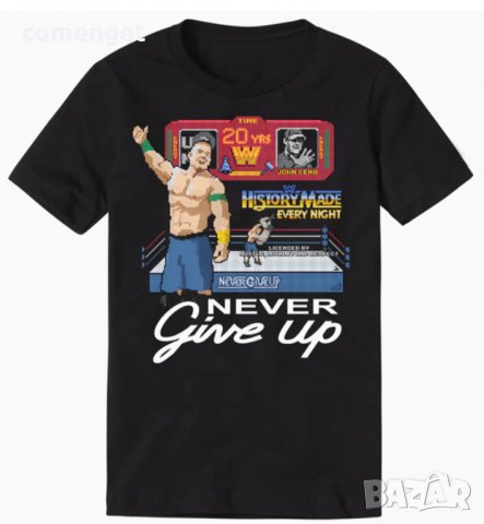 WWE! МЪЖКИ и ДЕТСКИ кеч тениски JOHN CENA 20 YEARS! Поръчай модел с ТВОЯ идея!