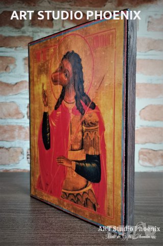 Икона на Свети Христофор Песоглавец ikona sveti hristofor pesoglavec, снимка 3 - Икони - 28687446