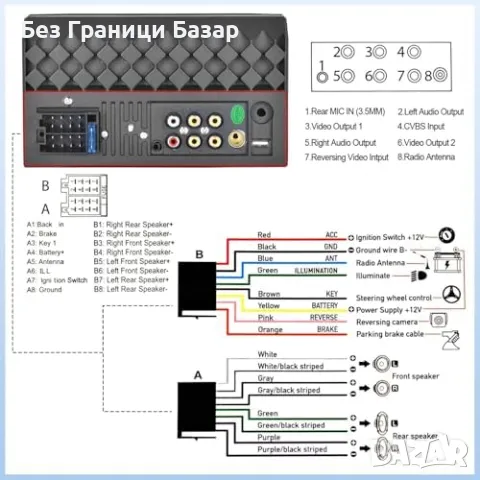 Нов 7" Двоен Дин CarPlay/Android Auto Радио + Камера за Заден Ход, снимка 8 - Друга електроника - 48719223