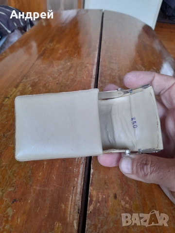 Стара кожена табакера,калъф за цигари ЗРИ Октомври Видин, снимка 4 - Други ценни предмети - 52171989