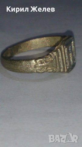 Старинен пръстен сачан над стогодишен с БУКВА П - 73341, снимка 6 - Антикварни и старинни предмети - 28988524