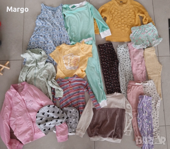 детски дрехи за момиче, 50 броя, за 3 - 4 години