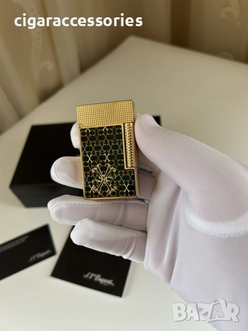 Запалка S.T. Dupont Ligne 2 Fuente – пълен комплект, отлично състояние, снимка 4 - Запалки - 56135651