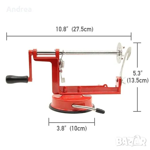 Ръчна спираловидна резачка за зеленчуци от неръждаема стомана, снимка 2 - Други - 48029484