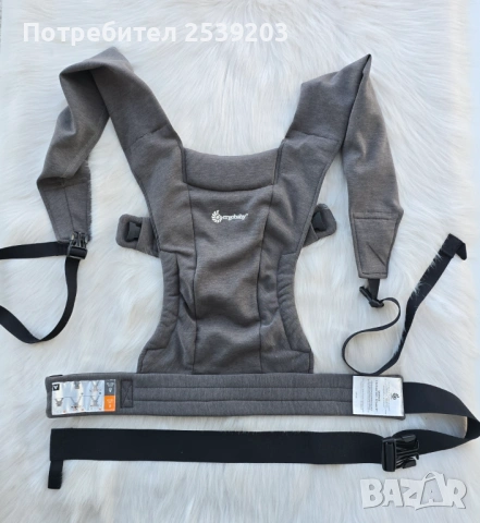 Ергономична раница Ergobaby - Embrace, Heather Grey, снимка 3 - Кенгура и ранички - 54240618