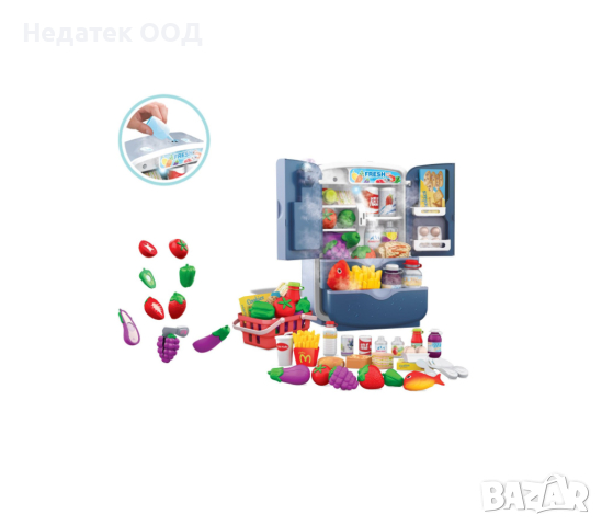 Детски хладилник, със светлина, звук и аксесоари