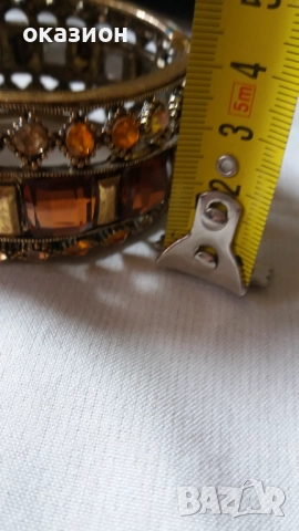 масивна гривна арт деко vintage, снимка 8 - Гривни - 51552581