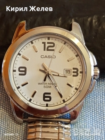 Класически модел мъжки часовник CASIO работи перфектно състояние 54472