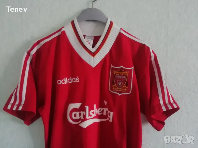 Liverpool Adidas 1995/1996 оригинална тениска фланелка футболна Ливърпул ретро vintage M , снимка 3 - Тениски - 49884890