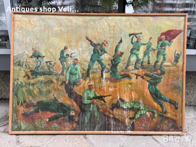 Голяма картина Александър Симеонов №6813, снимка 2 - Антикварни и старинни предмети - 49939413