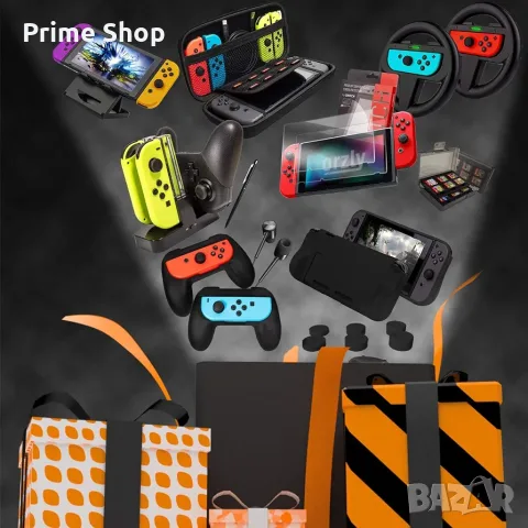 15 в 1 Комплект Аксесоари за Nintendo Switch и Switch OLED от Orzly, снимка 10 - Аксесоари - 56143235