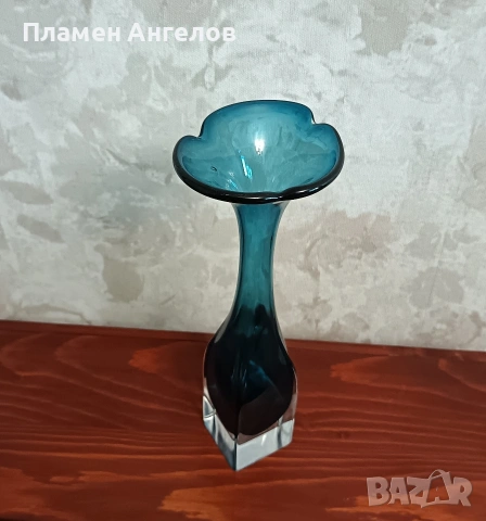 Стъклена ваза Aseda - Швеция 60те - 70те години. , снимка 6 - Други стоки за дома - 54348906