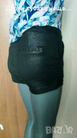 Еластични панталонки - имитация на кожа🍀❤S,S/M❤🍀арт.4208, снимка 3 - Къси панталони и бермуди - 36707710