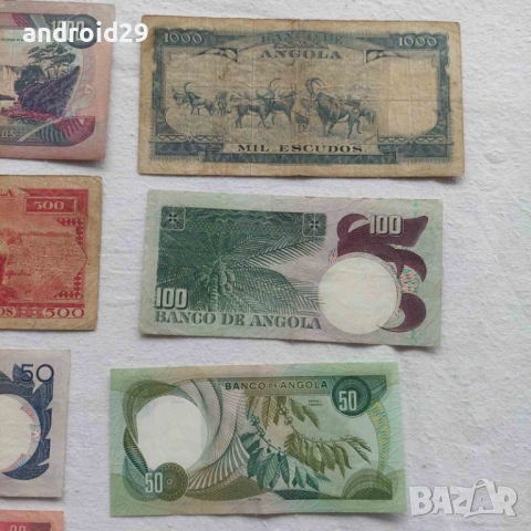 Лот Банкноти от Ангола/Angola-13 броя, снимка 11 - Нумизматика и бонистика - 50498582
