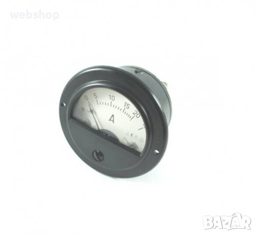 Български амперметър AC директен 100A Ф65mm, снимка 1