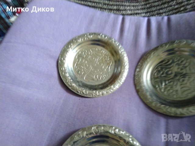 Метални чинийки Фи 115мм-3броя, снимка 3 - Чинии - 40581394