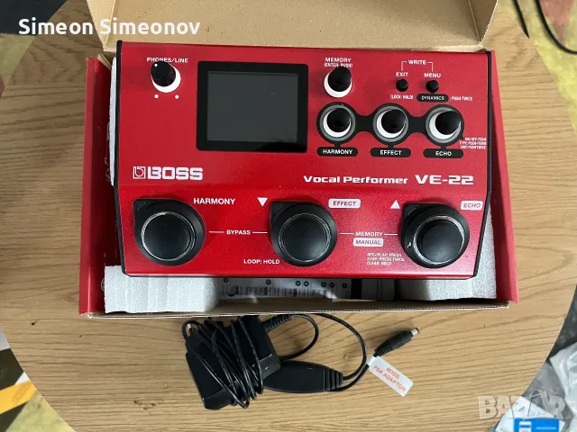 Вокален процесор Boss VE-22 + захранване Boss PSA-230S