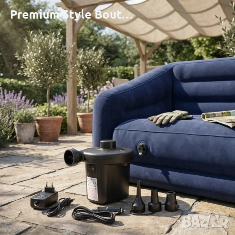 Електрическа помпа 2 в 1 - практична и удобна за надуване и изпускане на въздух, снимка 5 - Други стоки за дома - 53923024