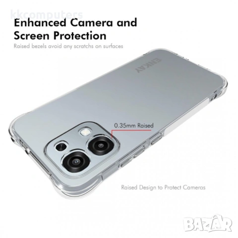 ENKAY HAT PRINCE Прозрачен Калъф за Oppo A6 Pro 5G / 4G - TPU, Подсилени ъгли, Прозрачен, снимка 3 - Калъфи, кейсове - 54291168