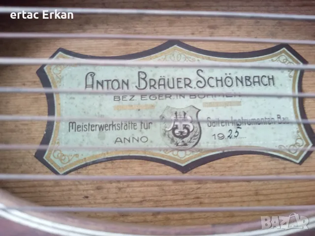 Оригинална Цитра Anton Brauer Schonbach 1925, снимка 2 - Други - 50257530