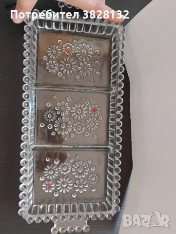 Винтижд плато за сервиране Walther-Glas, серия Fabiola, снимка 2 - Други ценни предмети - 51393138