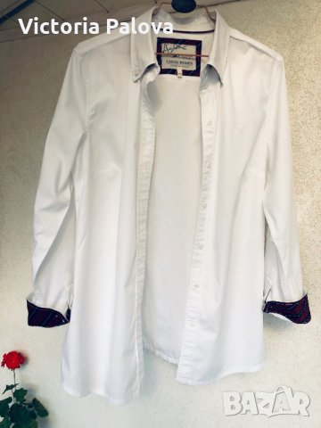 Красива бяла риза S.OLIVER, снимка 7 - Ризи - 30678589